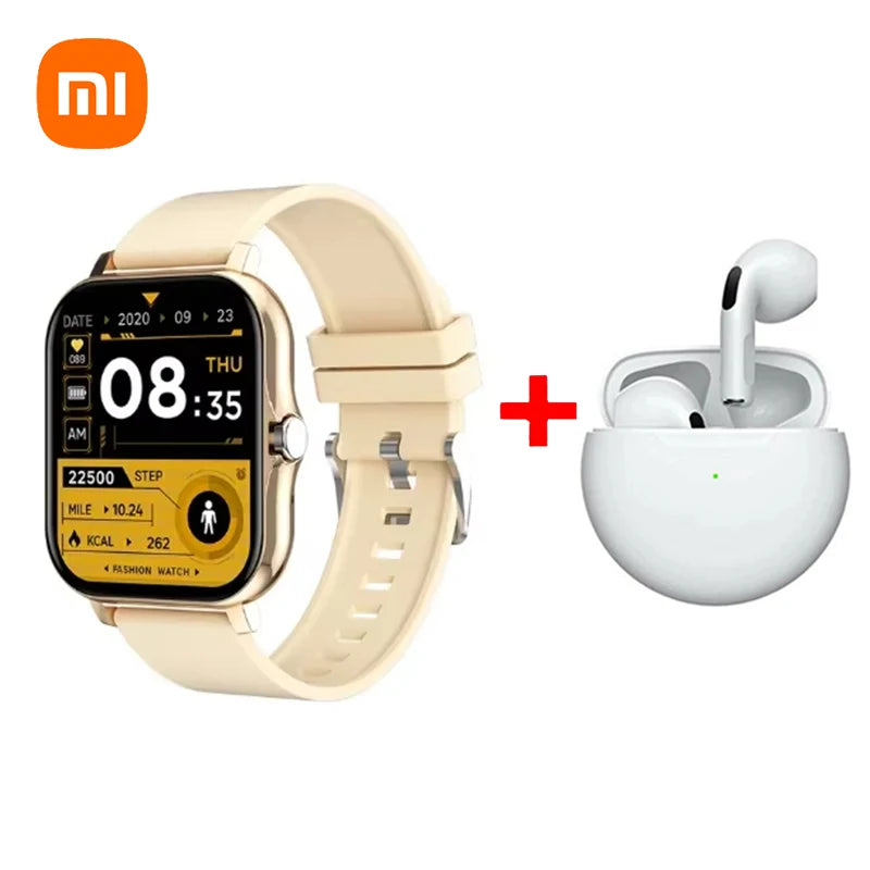 Xiaomi Smart Watch Bluetooth Call Sports Fitness Touchable Screen Monitoring Heart Rate Men Women Multifunctional Smart Watch