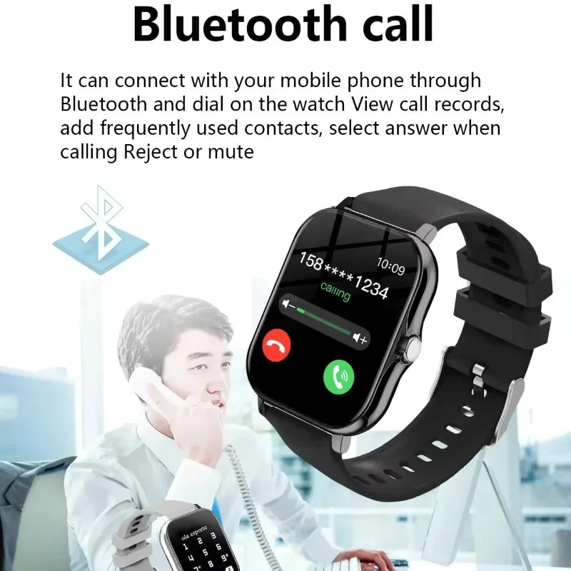 Xiaomi Smart Watch Bluetooth Call Sports Fitness Touchable Screen Monitoring Heart Rate Men Women Multifunctional Smart Watch