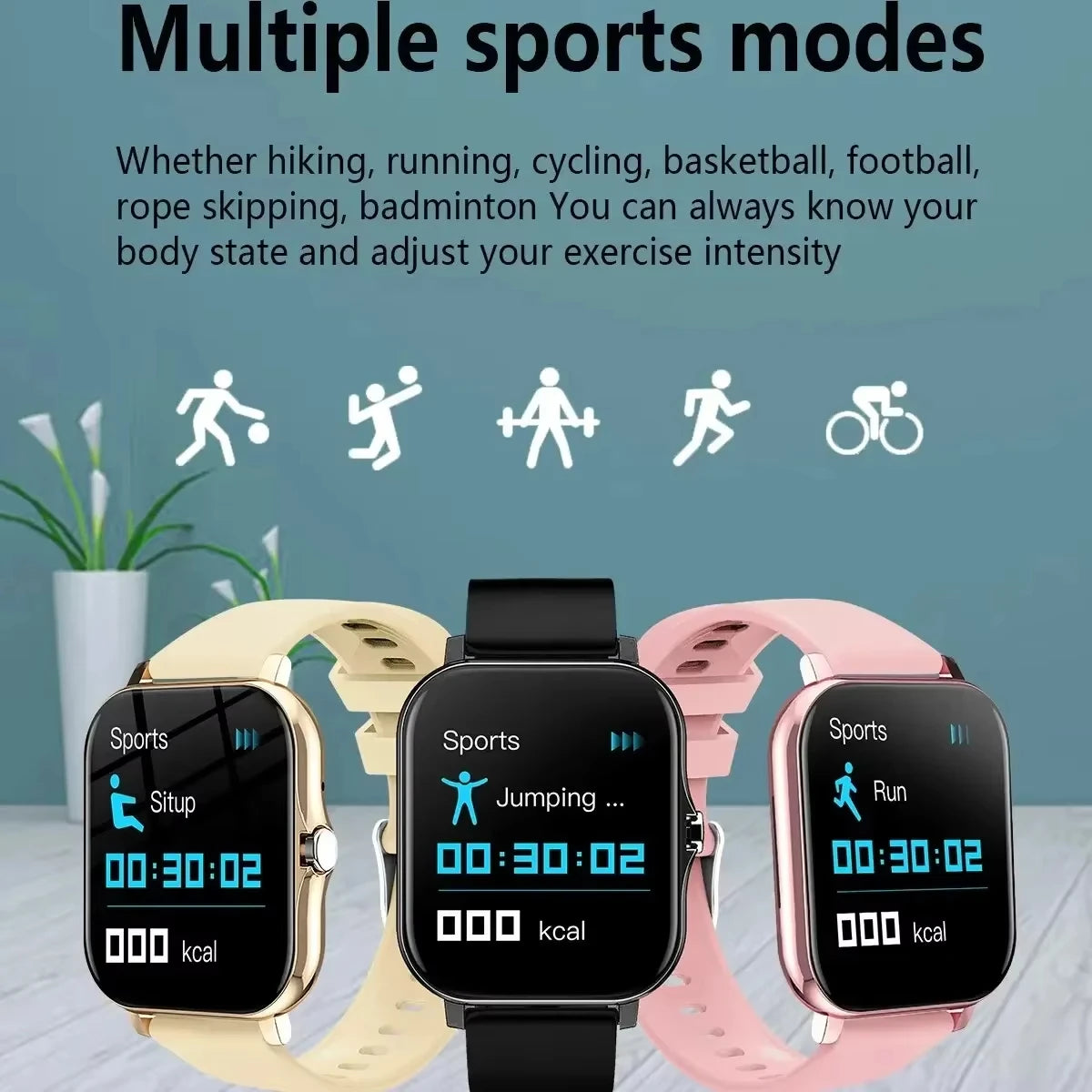 Xiaomi Smart Watch Bluetooth Call Sports Fitness Touchable Screen Monitoring Heart Rate Men Women Multifunctional Smart Watch