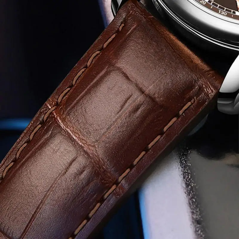 Business Wrist Watch with Leather Strap for Man Waterproof Fashionable Men Watch Casual Classic Men's Waist Watch