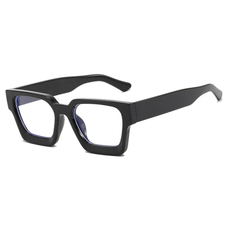 Fashion Square Oversized Anti-blue Light Eyewear Men Vintage Women Trend Clear Optical Myopia Frame Glasses Popular Goggle