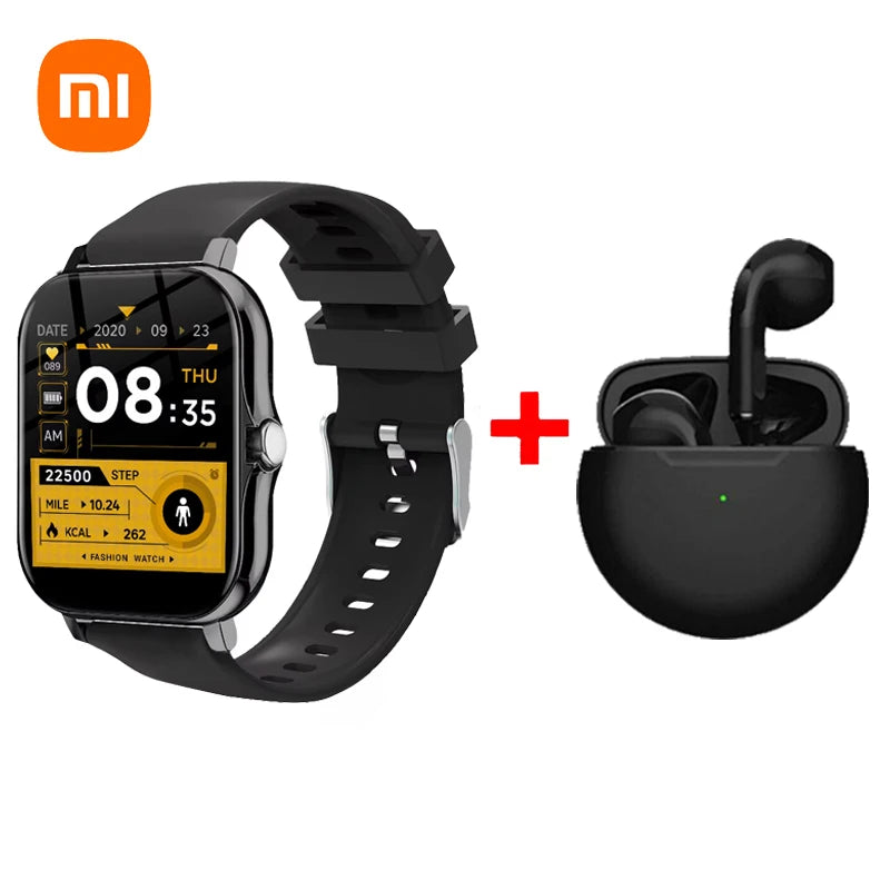 Xiaomi Smart Watch Bluetooth Call Sports Fitness Touchable Screen Monitoring Heart Rate Men Women Multifunctional Smart Watch